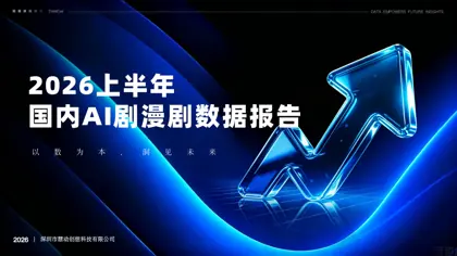 2026上半年国内AI剧漫剧数据报告封面