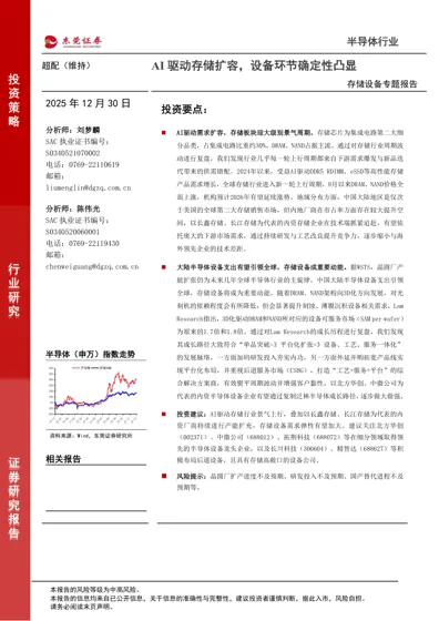 存储设备专题报告封面