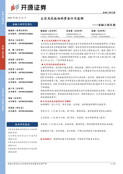 太空光伏板块的资金行为监测封面