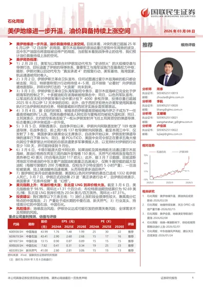 石化周报:美伊地缘进一步升温,油价具备持续上涨空间封面