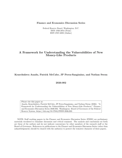 A Framework for Understanding the Vulnerabilities of New Money-Like Products封面