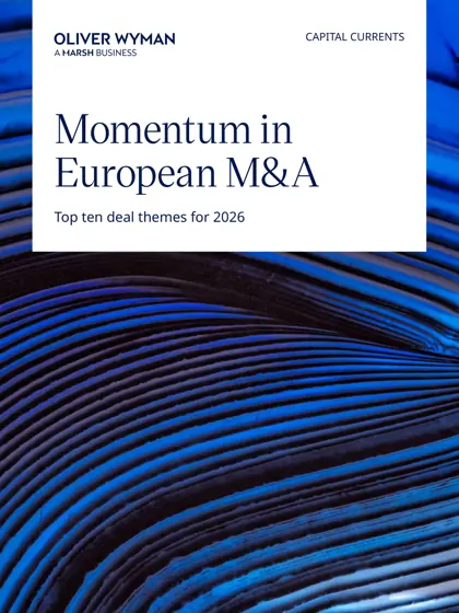 Momentum in European M&A: Top ten deal themes for 2026封面