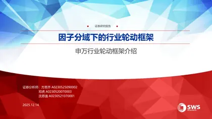 因子分域下的行业轮动框架封面