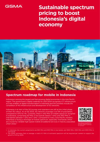 Sustainable spectrum pricing to boost Indonesia’s digital economy封面