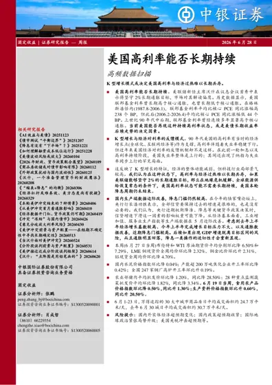 美国高利率能否长期持续封面