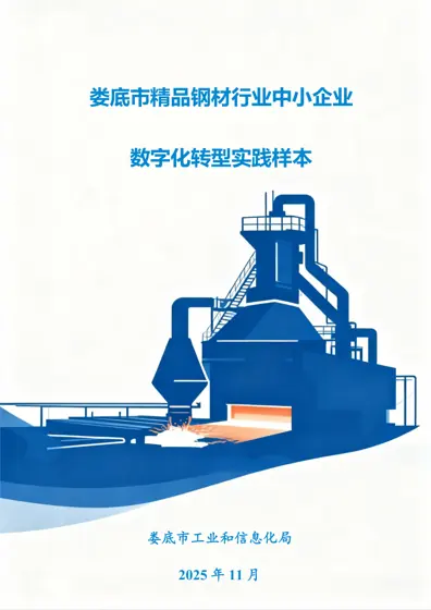 娄底市精品钢材行业中小企业数字化转型实践样本封面