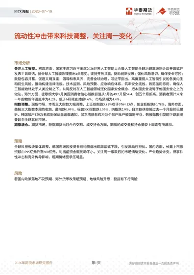FICC周报封面