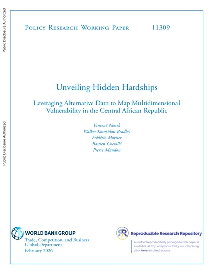 Unveiling Hidden Hardships: Leveraging Alternative Data to Map Multidimensional Vulnerability in the Central African Republic封面