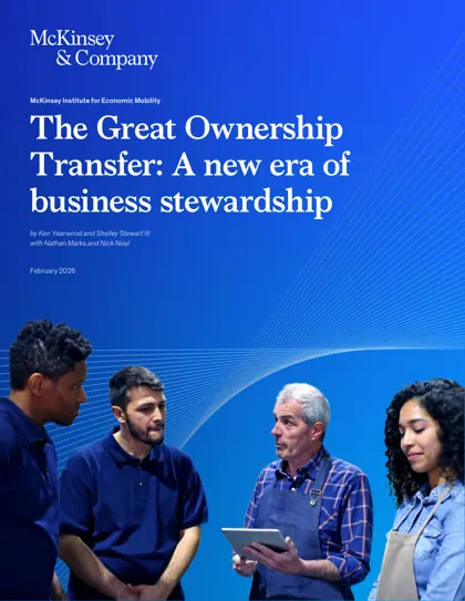 THE GREAT OWNERSHIP TRANSFER: A new era of business stewardship封面