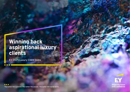 EY 2025 Luxury Client Index: Winning back aspirational luxury clients封面
