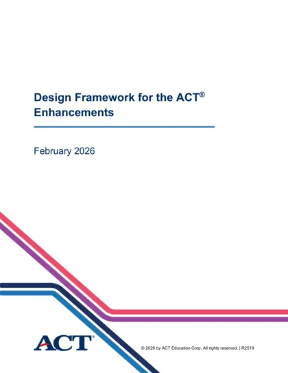 Design Framework for the ACT® Enhancements封面