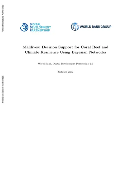 Maldives: Decision Support for Coral Reef and Climate Resilience Using Bayesian Networks封面