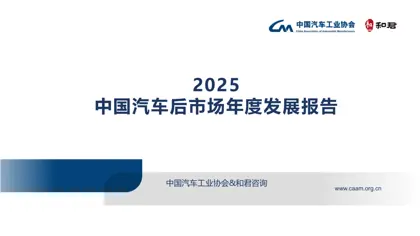 2025中国汽车后市场年度发展报告封面