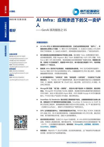 AI Infra：应用渗透下的又一卖铲人封面