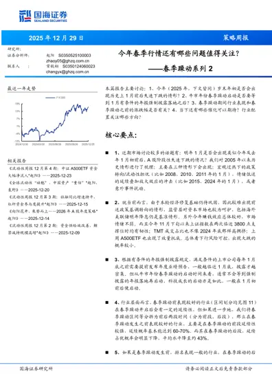 今年春季行情还有哪些问题值得关注?——春季躁动系列2封面