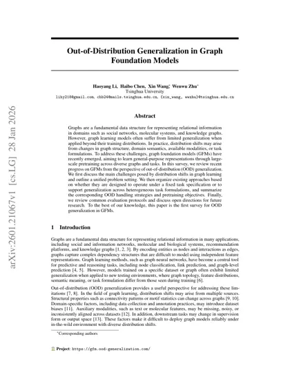 Out-of-Distribution Generalization in Graph Foundation Models封面