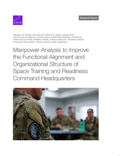 Manpower Analysis to Improve the Functional Alignment and Organizational Structure of Space Training and Readiness Command Headquarters封面