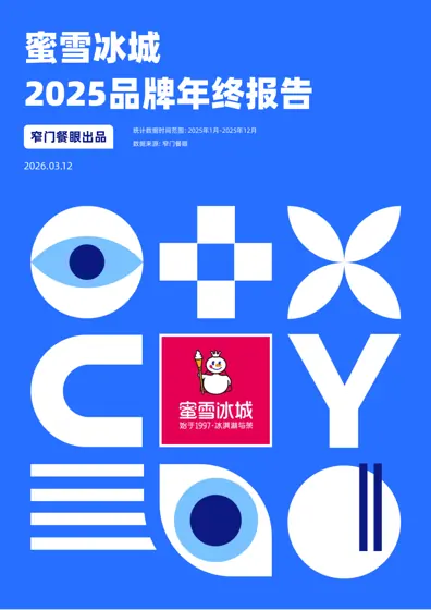 蜜雪冰城 2025品牌年终报告封面