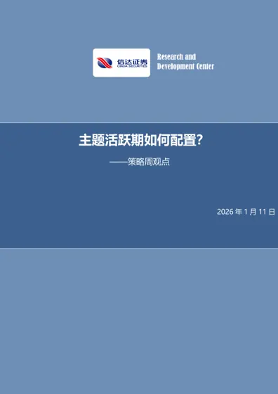 主题活跃期如何配置?——策略周观点封面
