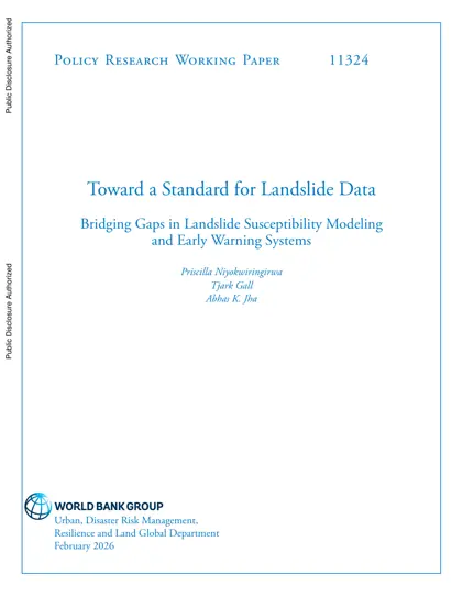 Toward a Standard for Landslide Data: Bridging Gaps in Landslide Susceptibility Modeling and Early Warning Systems封面