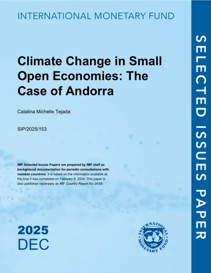 Climate Change in Small Open Economies: The Case of Andorra封面