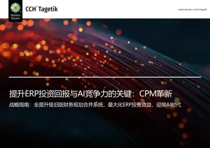 提升ERP投资回报与AI竞争力的关键:CPM革新封面