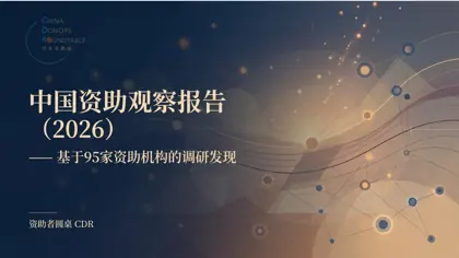 中国资助行业观察报告封面