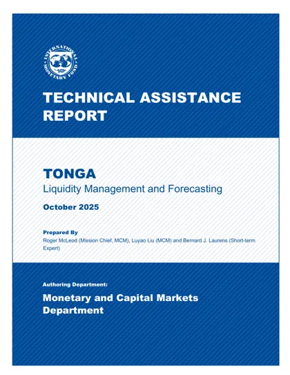 TONGA Liquidity Management and Forecasting封面