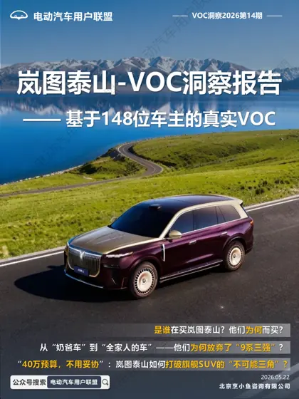 岚图泰山-VOC洞察报告封面