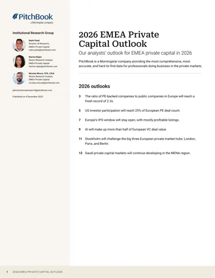 2026 EMEA Private Capital Outlook封面