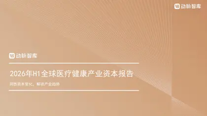 2026年H1全球医疗健康产业资本报告封面