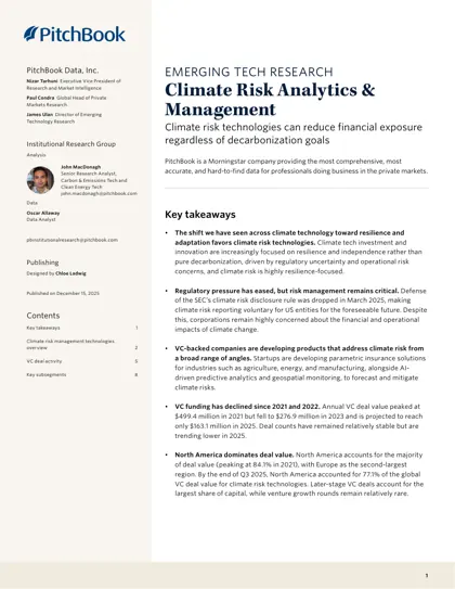 Climate Risk Analytics & Management封面