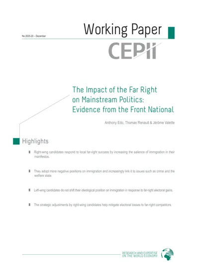 The Impact of the Far Right on Mainstream Politics: Evidence from the Front National封面