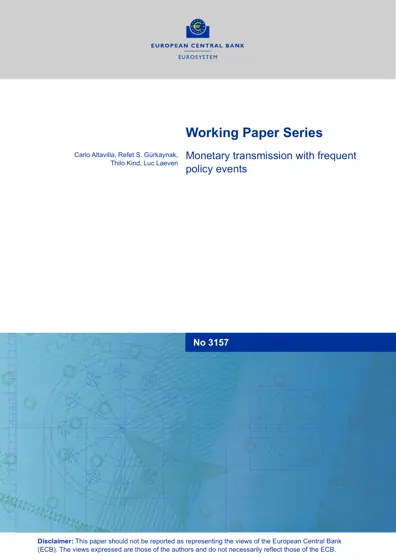 Monetary transmission with frequent policy events封面