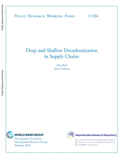 Deep and Shallow Decarbonization in Supply Chains封面