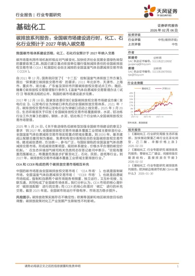 碳排放系列报告:全国碳市场建设进行时,化工、石化行业预计于2027年纳入碳交易封面