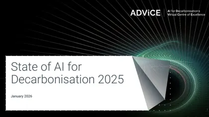 State of AI for Decarbonisation 2025封面