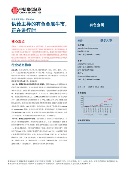 供给主导的有色金属牛市,正在进行时封面