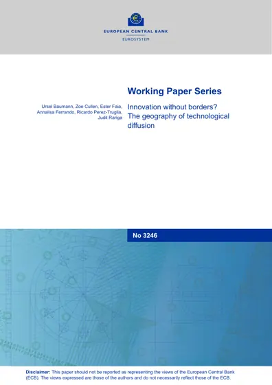Innovation without borders? The geography of technological diffusion封面