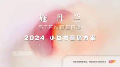 施丹兰STENDERS 2024小红书营销方案封面