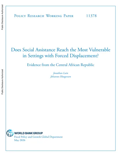 Does Social Assistance Reach the Most Vulnerable in Settings with Forced Displacement? Evidence from the Central African Republic封面