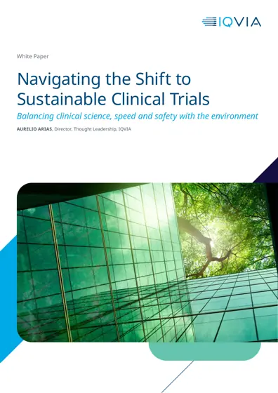 Navigating the Shift to Sustainable Clinical Trials封面