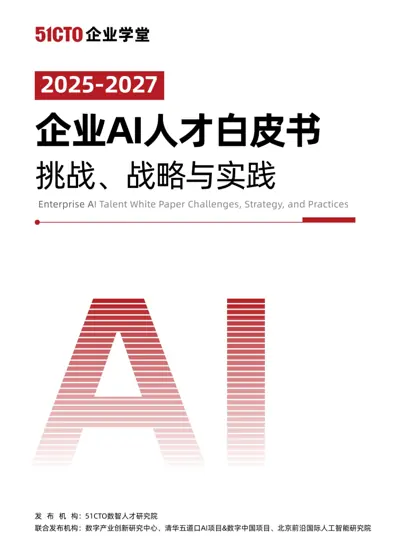2025-2027企业AI人才白皮书：挑战、战略与实践封面