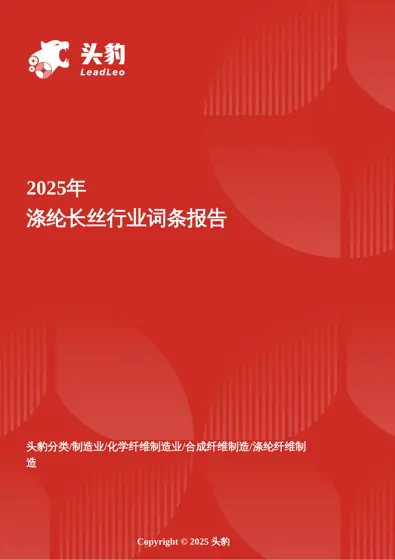 2025年涤纶长丝行业词条报告封面