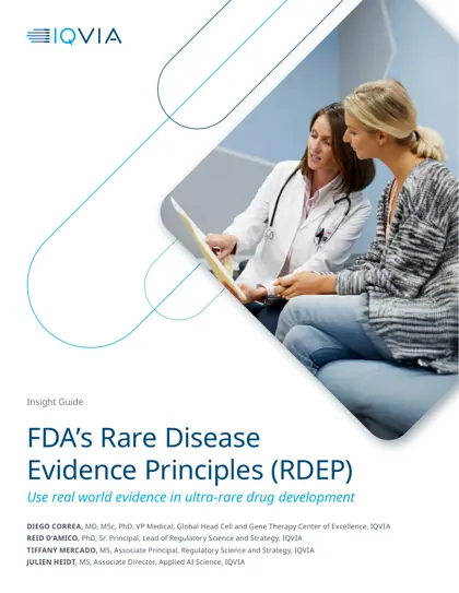 FDA’s Rare Disease Evidence Principles (RDEP): Use Real-World Evidence in Ultra-Rare Drug Development封面
