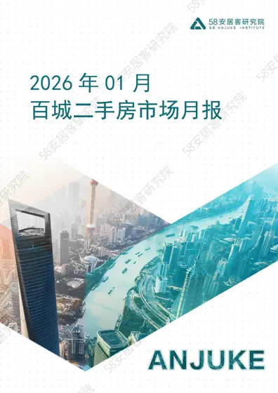2026年1月百城二手房市场月报封面