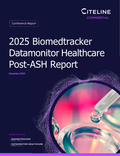 2025 Biomedtracker Datamonitor Healthcare Post-ASH Report封面
