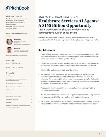 Healthcare Services AI Agents: A $155 Billion Opportunity封面