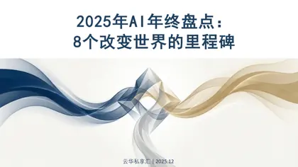 2025年AI年终盘点：8个改变世界的里程碑封面