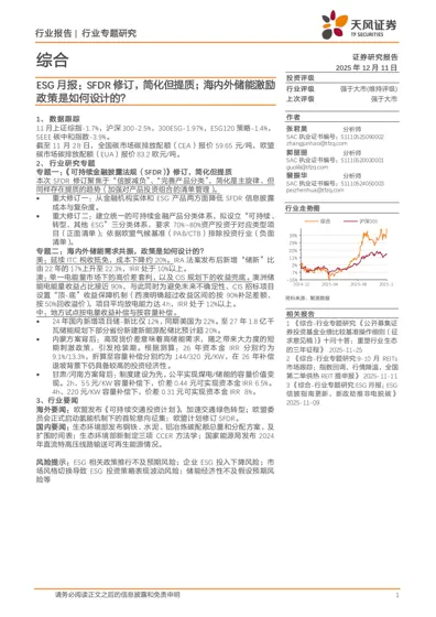 ESG月报：SFDR修订，简化但提质；海内外储能激励政策是如何设计的？封面